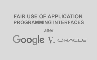 Fair Use of Application Programming Interfaces after Oracle v. Google